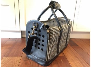 J.Crew Leather And Wool Felt Dog Carrier