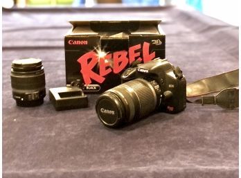 Rebel Xsi Canon Camera With 55-200mm And 18-55mm Lens