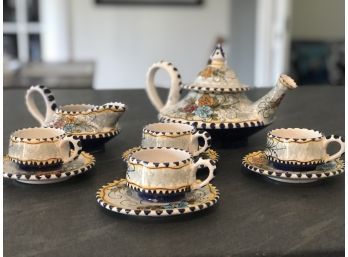 Vietri Falcone Handmade Italian Espresso Set