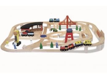 Melissa And Doug Wooden Train Set