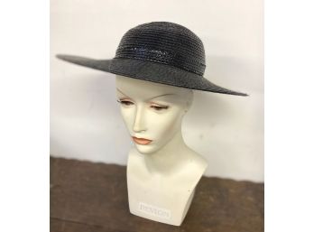 Vintage 'ADOLFO II' Ladies Black Wide Brim Hat
