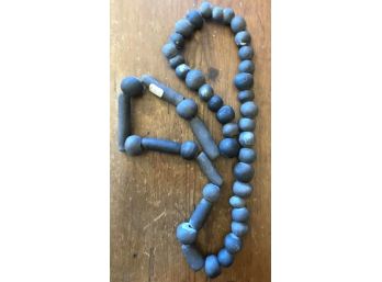Unique Clay Necklace Marked 'ARK'
