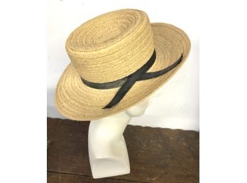 Size 7 Ladies Straw Hat, Wide Brim!