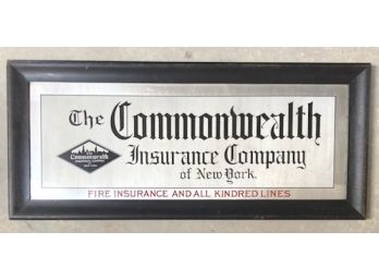 SIGN 'THE COMMONWEALTH INSURANCE COMPANY OF NEW YORK'