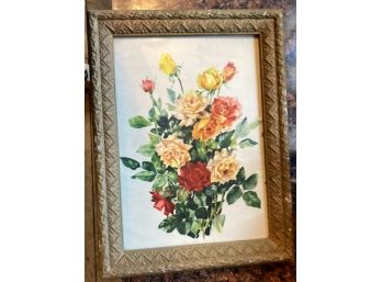 Framed Print Of Various Color Roses