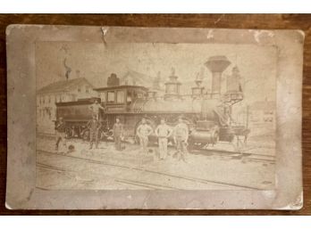 AWESOME ANTIQUE TRAIN PHOTO