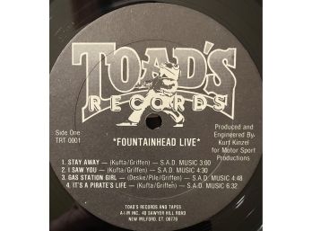 *Fountainhead - Live 1981 Toad's Place - (Toad's Records!)