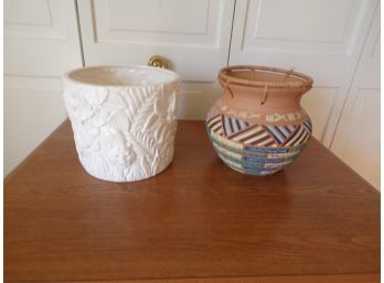 Lot Of Two Planters