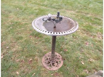 Very Nice Iron Bird Bath