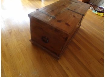 Pine Chest With Old Hardware