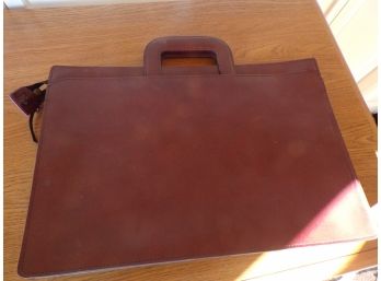 Leather Briefcase Folding