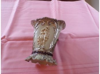 Antique Porcelain Vase With Dancers On It