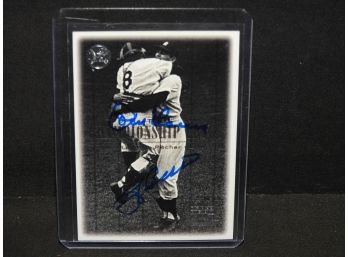 Autographed Yogi Berra & Don Larsen Upper Deck Baseball Card