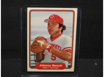 1982 Fleer Johnny Bench Baseball Card