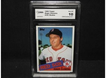 Graded GEM MINT 10 1985 Topps Roger Clemens ROOKIE Baseball Card