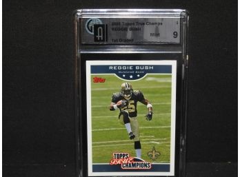 Graded MINT  2006 Topps Reggie Bush ROOKIE Football Card 1st Graded