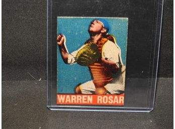 1949 Leaf Gum Buddy Rosar Baseball Card