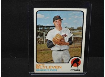 1973 Topps Bert Blyleven Baseball Card