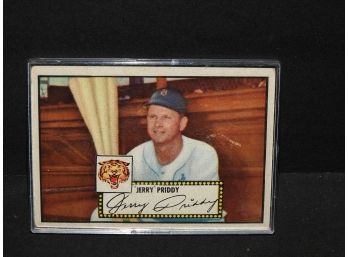 1952 Topps Gerry Priddy Baseball Card