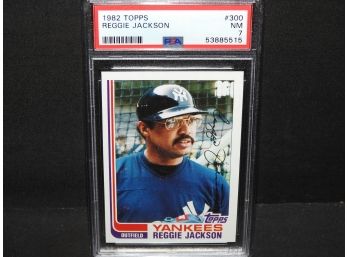 Graded NEAR MINT 1982 Topps Reggie Jackson Baseball Card