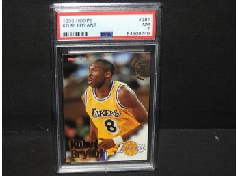 Graded NEAR MINT 1996 Hoops Kobe Bryant ROOKIE Basketball Card