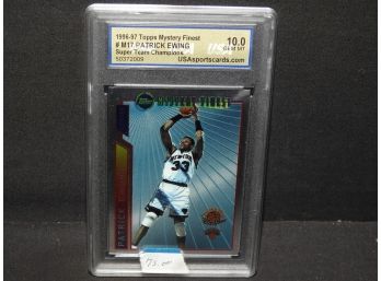 Graded GEM MINT 10 Topps Mystery Finest Patrick Ewing Basketball Card RARE