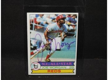 Autographed Joe Morgan 1979 Topps Baseball Card