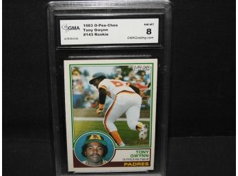 Graded NM MINT 1983 O Pee Chee Tony Gwynn ROOKIE RARE Baseball Card