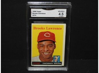 Graded VG EX 1958 Topps Brooks Lawrence Baseball Card