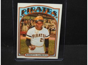 1972 Topps Roberto Clemente Baseball Card