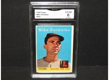 Graded EX NM 1958 Topps Mike Fornieles Baseball Card