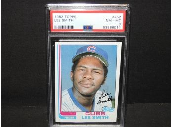 Graded NM MINT 1982 Topps Lee Smith ROOKIE Baseball Card