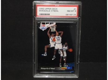 Graded NM MINT 1992 Upper Deck Shaq Oneil ROOKIE Basketball Card