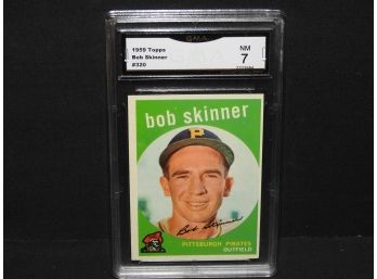 Graded NEAR MINT 1959 Bob Skinner Baseball Card