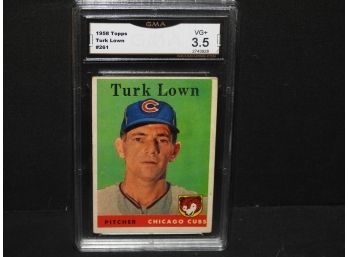 Graded VG 1958 Topps Turk Lown Baseball Card