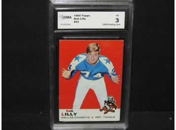 Graded VERY GOOD 1969 Topps Bob Lilly Football Card