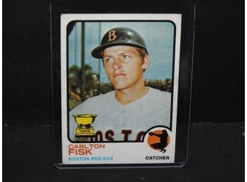 1973 Topps Carlton Fisk ROOKIE Baseball Card