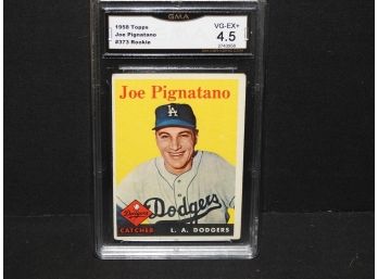 Graded VG EX 1958 Topps Joe Pignatano Baseball Card