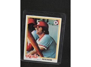 Pete Rose Autographed 1978 Topps Card