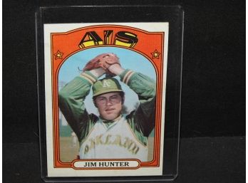 1972 Topps Jim Catfish Hunter Baseball Card