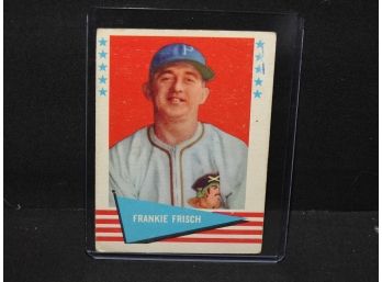 1961 Fleer Frank Frisch Baseball Card