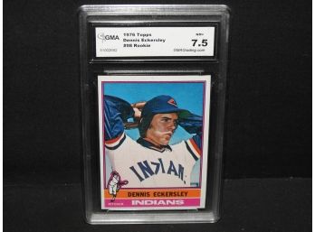 Graded NEAR MINT 1976 Topps Dennis Eckersley ROOKIE Baseball Card