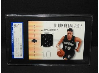 Graded MINT Upper Deck Relic Wally Szcerbiak Basketball Card