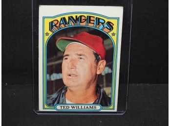 1972 Topps Ted Williams Baseball Card