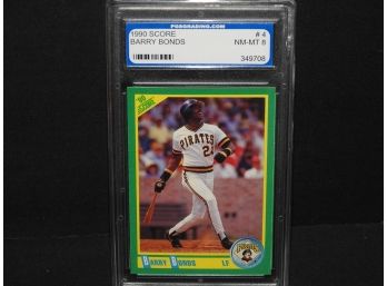 Graded NM MINT 1990 Score Barry Bonds Baseball Card