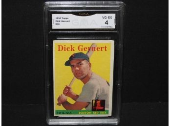 Graded VG EX 1958 Topps Dick Gernert Baseball Card