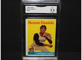 Graded EX 1958 Topps Bennie Daniels Baseball Card