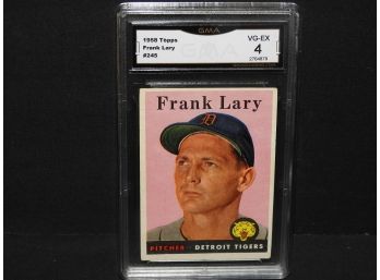 Graded VG EX 1958 Topps Frank Lary Baseball Card