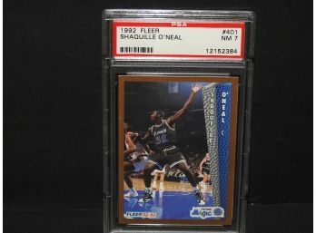 Graded NEAR MINT 1992 Fleer Shaq Oneil ROOKIE Basketball Card