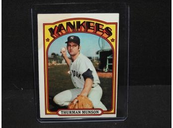 1972 Topps Thurman Munson Baseball Card